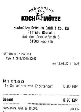 diug H�ffner Kochm�tze Restaurant